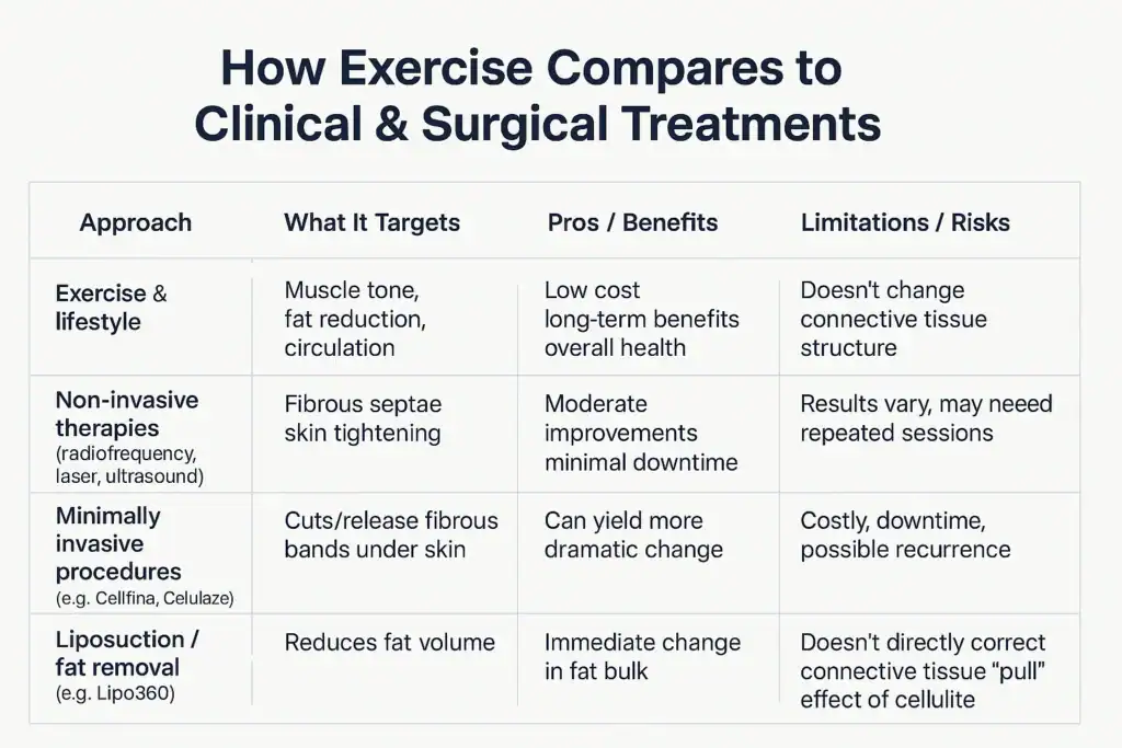 Sculpting Your Bum: Can Toning Exercises Really Reduce Cellulite? 2 How exercise compares to treatments from Lipo 360 Warwickshire